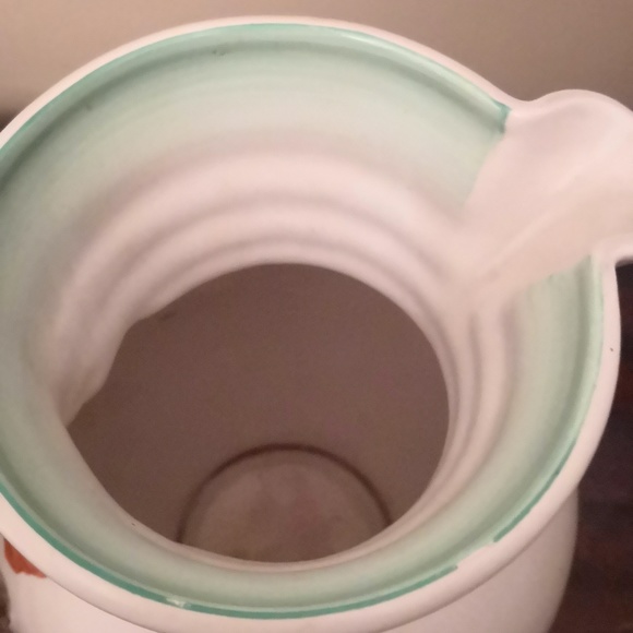 Clarice Cliffs Pottery Jug with Floral Handle - Picture 6 of 6